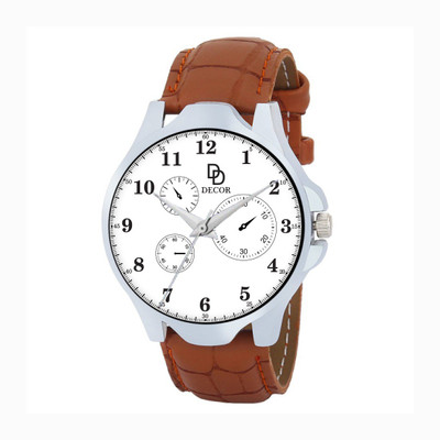 

DECOR BRWN-STRP-1-D46 Modish Watch - For Men