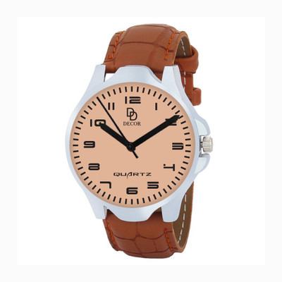 

DECOR BRWN-STRP-1-D01 Modish Watch - For Men