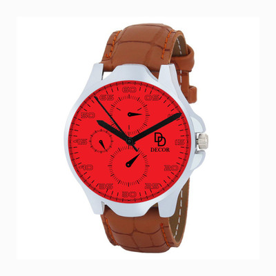 

DECOR BRWN-STRP-1-D22 Modish Watch - For Men