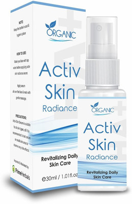 

prime herbals Activ Skin Radiance with Hyaluronic Acid, Aloe Vera, Vitamin C, Vitamin E, Collagen Polysaccharide-Boosting Collagen Synthesis, Skin Lightening, Reduce Fine Lines & Wrinkles, Removes Dark Spots, Skin Toner , for oily skin, Natural for Health