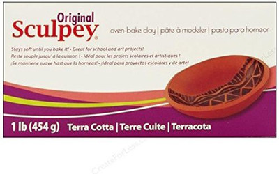 

Sculpey Original Polymer Clay 1Lb - Terra Cotta