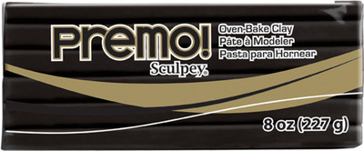 

Polyform Premo Sculpey Polymer Clay 8Oz - Black