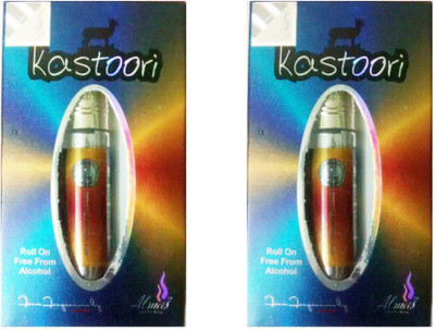 

Almas Attar Kastoori Alcohol Free Perfume Oil 8 ml {PACK OF 2} Floral Attar(Amber)