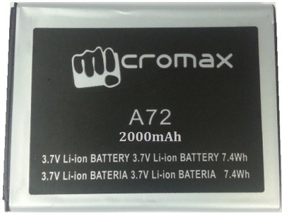 Micromax A72 battery for CanvasViva A72 Mobile Battery( )