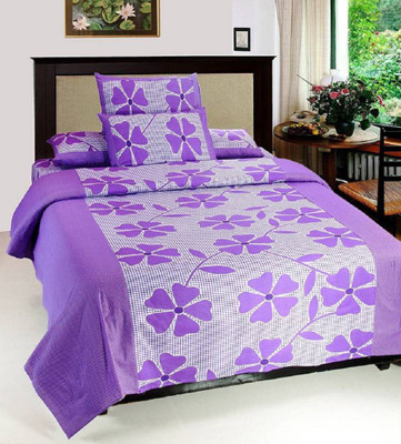 86 Off On Double Bedsheet With 2 Pillow Covers 144 Tc Cotton