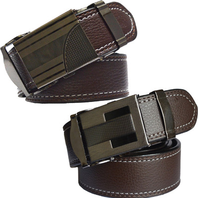 

Sun Shopping Men Formal Brown Synthetic Belt