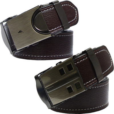 

Sun Shopping Men Formal Brown Synthetic Belt