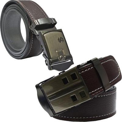 

Sun Shopping Men Formal Brown Synthetic Belt
