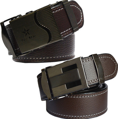 

Sun Shopping Men Formal Brown Synthetic Belt