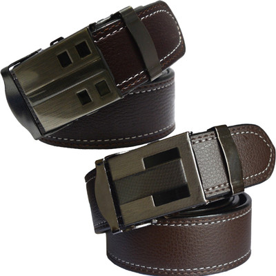 

Sun Shopping Men Formal Brown Synthetic Belt