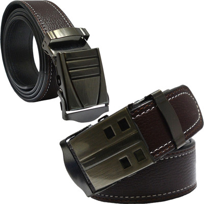 

Sun Shopping Men Formal Brown Synthetic Belt
