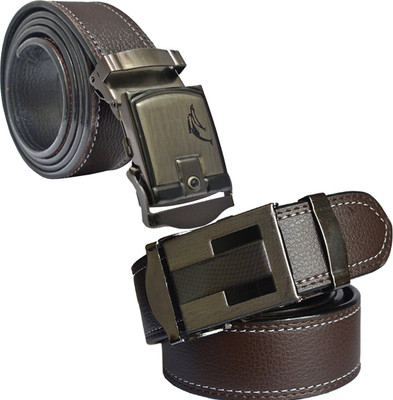 

Sun Shopping Men Formal Brown Synthetic Belt