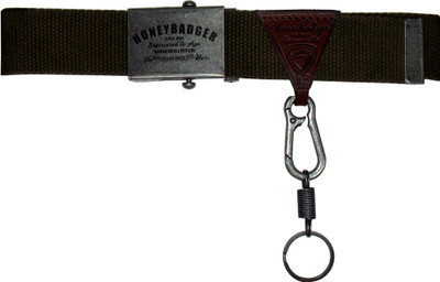 

Honey Badger Men & Women Casual Green Canvas Belt