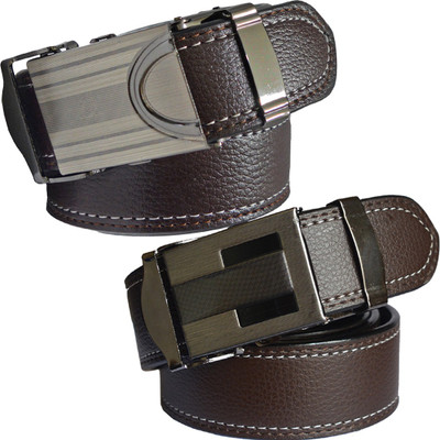 

Sun Shopping Men Formal Brown Synthetic Belt