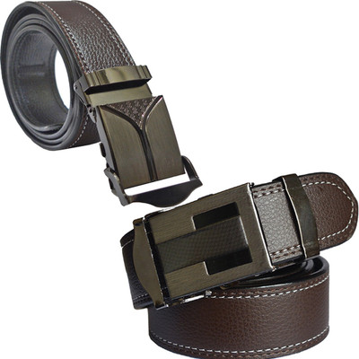 

Sun Shopping Men Formal Brown Synthetic Belt