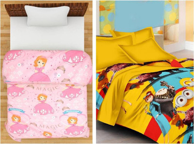 

V Brown Cartoon  Comforter(Poly Cotton, Multicolor