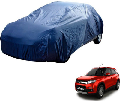 MOCKHE Car Cover For Maruti Suzuki Vitara Brezza (Without Mirror Pockets)(Blue)