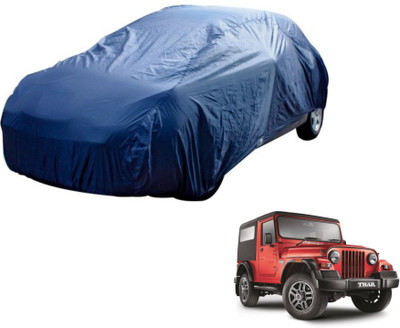 MOCKHE Car Cover For Mahindra Thar (Without Mirror Pockets)(Blue)