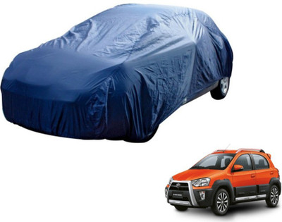 MOCKHE Car Cover For Toyota Etios Cross (Without Mirror Pockets)(Blue)