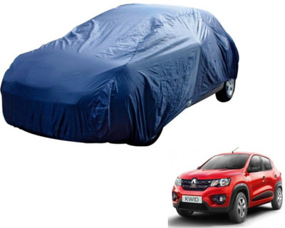 MOCKHE Car Cover For Renault Kwid (Without Mirror Pockets)(Blue)