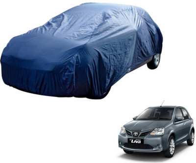 MOCKHE Car Cover For Toyota Etios Liva (Without Mirror Pockets)(Blue)