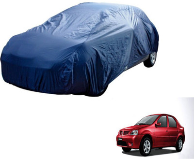 MOCKHE Car Cover For Mahindra Logan (Without Mirror Pockets)(Blue)