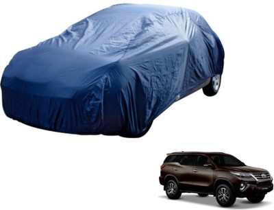 MOCKHE Car Cover For Toyota Fortuner (Without Mirror Pockets)(Blue)