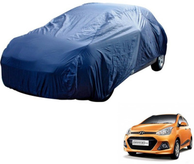 MOCKHE Car Cover For Hyundai Grand i10 (Without Mirror Pockets)(Blue)