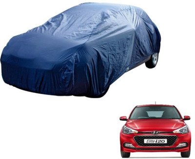 MOCKHE Car Cover For Hyundai Elite i20 (Without Mirror Pockets)(Blue)