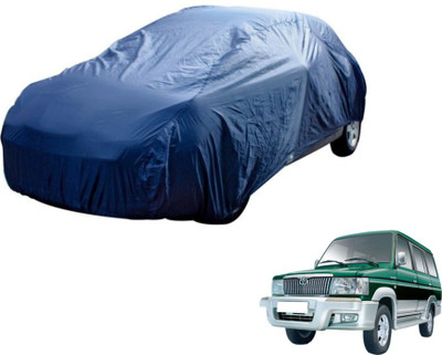 MOCKHE Car Cover For Toyota Qualis (Without Mirror Pockets)(Blue)
