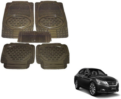 MOCKHE Rubber, Plastic Standard Mat For  Honda Accord(Grey)