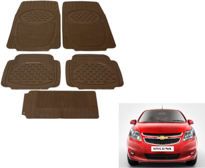 MOCKHE Rubber, Plastic Standard Mat For  Chevrolet UVA(Beige)