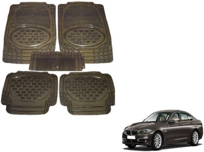 MOCKHE Rubber, Plastic Standard Mat For  BMW 5 Series(Grey)