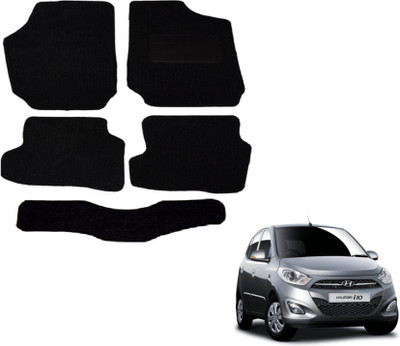 MOCKHE Fabric Standard Mat For  Hyundai i10(Black)