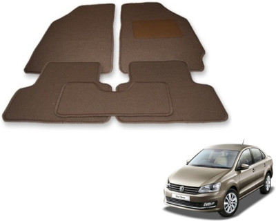 MOCKHE Fabric Standard Mat For  Volkswagen Vento(Beige)