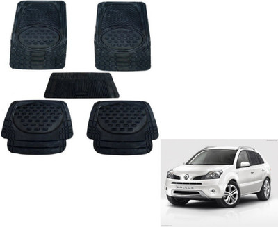 MOCKHE Rubber, Plastic Standard Mat For  Renault Koleos(Black)