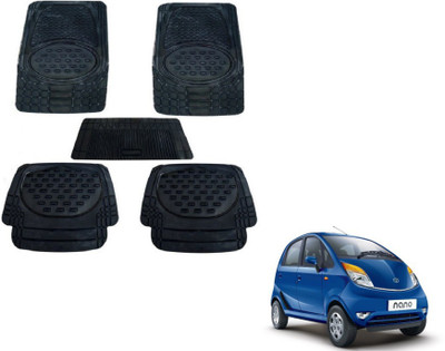 MOCKHE Rubber, Plastic Standard Mat For  Tata Nano(Black)