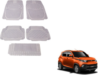 MOCKHE Rubber, Plastic Standard Mat For  Mahindra KUV 100(Clear)