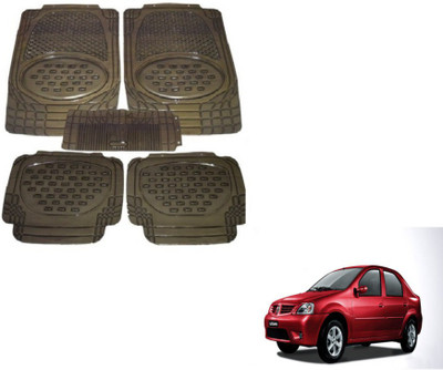 MOCKHE Rubber, Plastic Standard Mat For  Mahindra Logan(Grey)