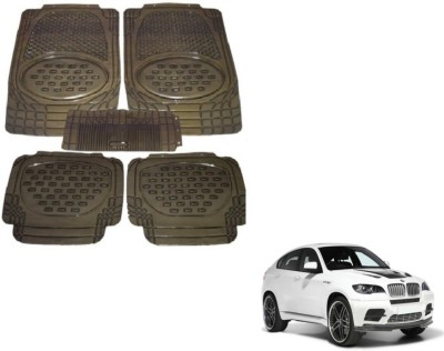 MOCKHE Rubber, Plastic Standard Mat For  BMW X6(Grey)