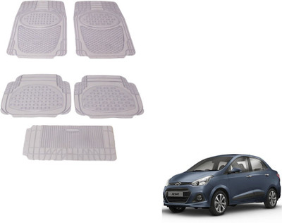 MOCKHE Rubber, Plastic Standard Mat For  Hyundai Xcent(Clear)
