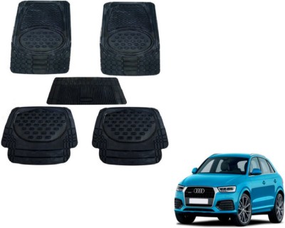 MOCKHE Rubber, Plastic Standard Mat For  Audi Q3(Black)