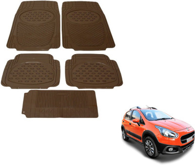 MOCKHE Rubber, Plastic Standard Mat For  Fiat Avventura(Beige)