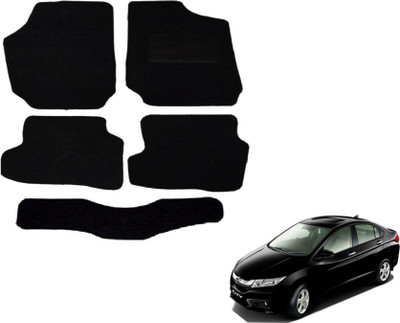MOCKHE Fabric Standard Mat For  Honda City(Black)