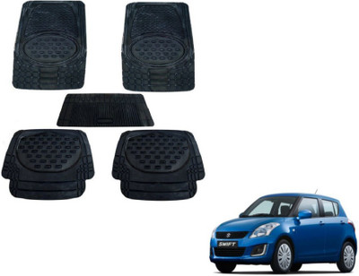 MOCKHE Rubber, Plastic Standard Mat For  Maruti Suzuki New Swift(Black)