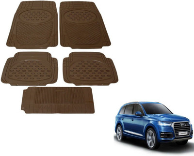 MOCKHE Rubber, Plastic Standard Mat For  Audi Q7(Beige)