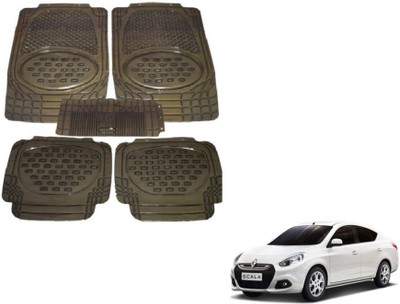 MOCKHE Rubber, Plastic Standard Mat For  Renault Scala(Grey)