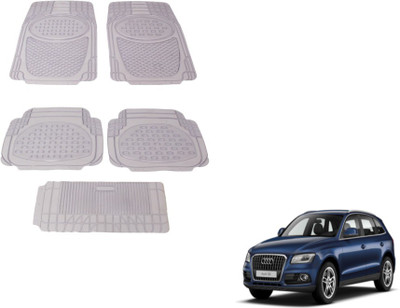 MOCKHE Rubber, Plastic Standard Mat For  Audi Q5(Clear)