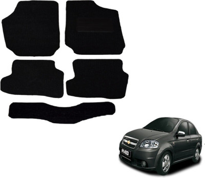 MOCKHE Fabric Standard Mat For  Chevrolet Aveo(Black)