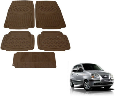 MOCKHE Rubber, Plastic Standard Mat For  Hyundai Santro(Beige)